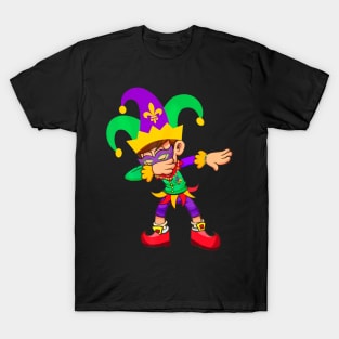 Dabbing Boy Mardi Gras T-Shirt